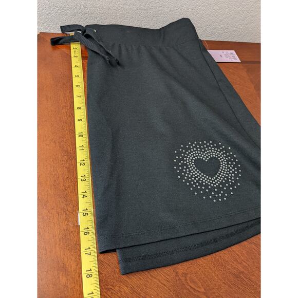 Wild Fable Active Skirt XXL‎ Black Heart Rhinestones Mini Sports Tennis Jeweled - Picture 9 of 10